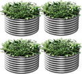 2x2ft round corrugated galvanized steel raised garden bed, main product view