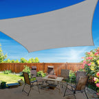 12'x12' Sun Shade Sail, UV Protection Outdoor Shade, Curved Tear Resistant Heavy Duty Sun Shade for Patio Garden, Backyard, Deck, Car Port, Playground, (Grey)