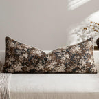 dezene pack of 1 vintage floral lumbar pillow, main product view