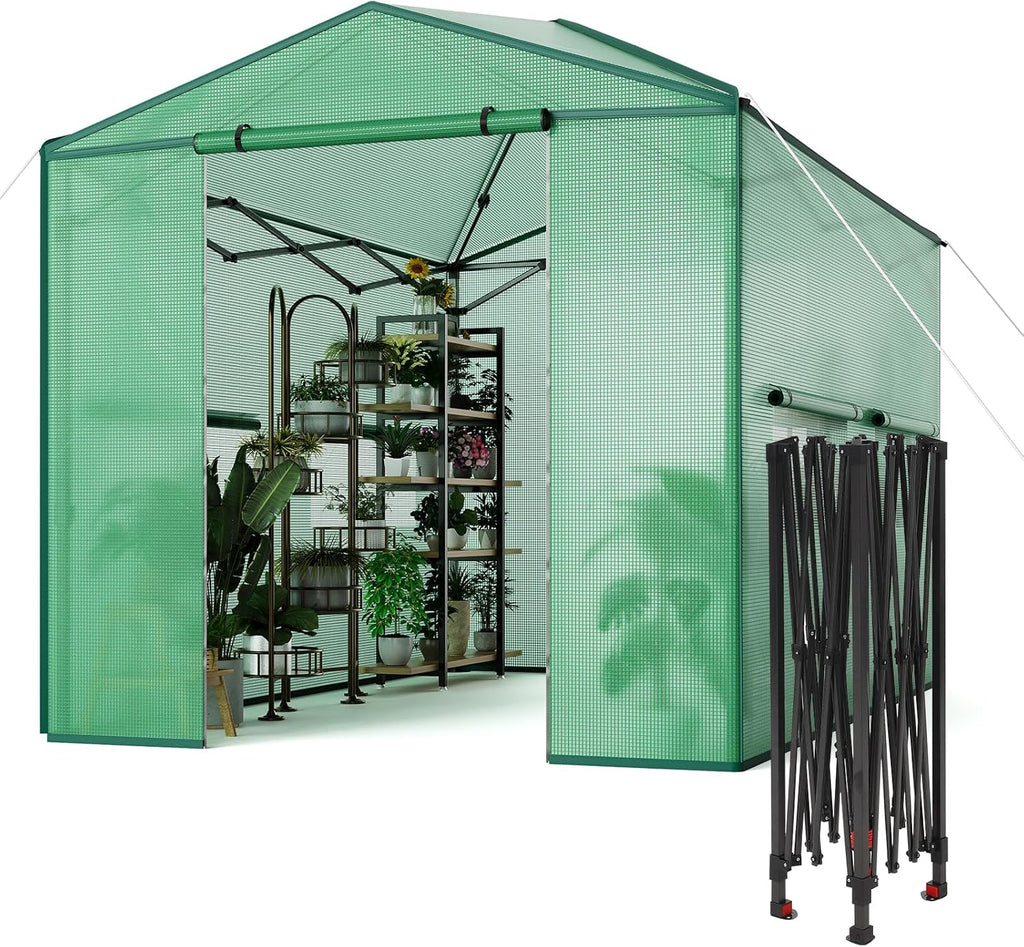 8x6 ft pop up greenhouse for outdoors, main product view