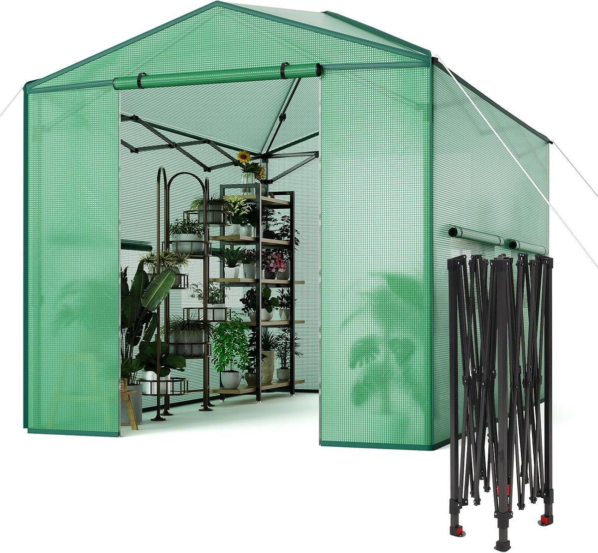 8x6 ft pop up greenhouse for outdoors, main product view