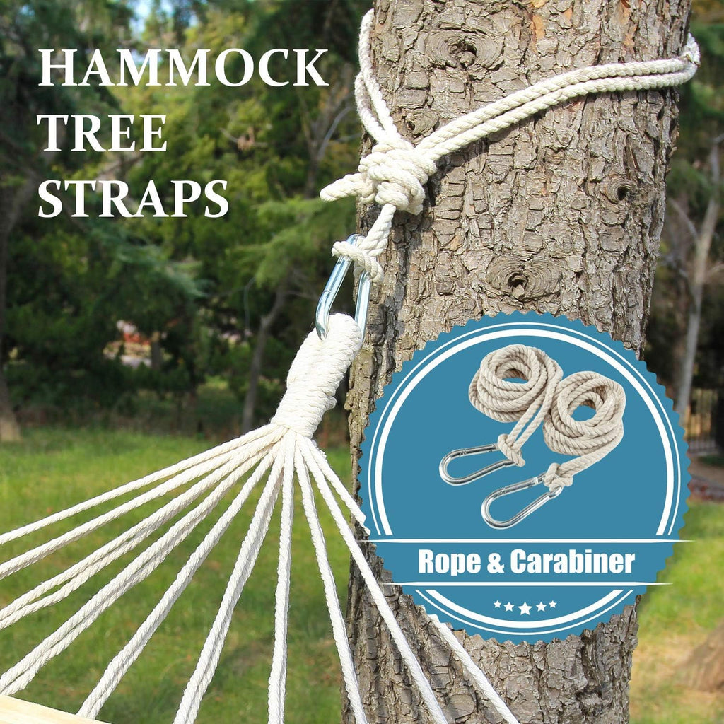INNO STAGE 13FT Hammock Hanging Straps, Carabiner Hooks, Indoor Outdoor Use | Easy quick installation, fits hammock, tree swing, tire swing, great for camping, backyard, playground daily use