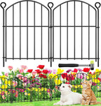 decorative garden fence 17in (h) x15ft (l),arched rustproof, main product view