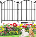 decorative garden fence 17in (h) x25ft (l),arched rustproof, main product view