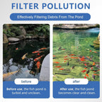 4 Sets Replacement Pond Filter Pads for Outdoor Ponds - Coarse and Fine Pond Filter Media for Pond 871980305528 Compatible with 52231 and 52229 Filter Box, Sponge Filters Replacement for Fish Ponds