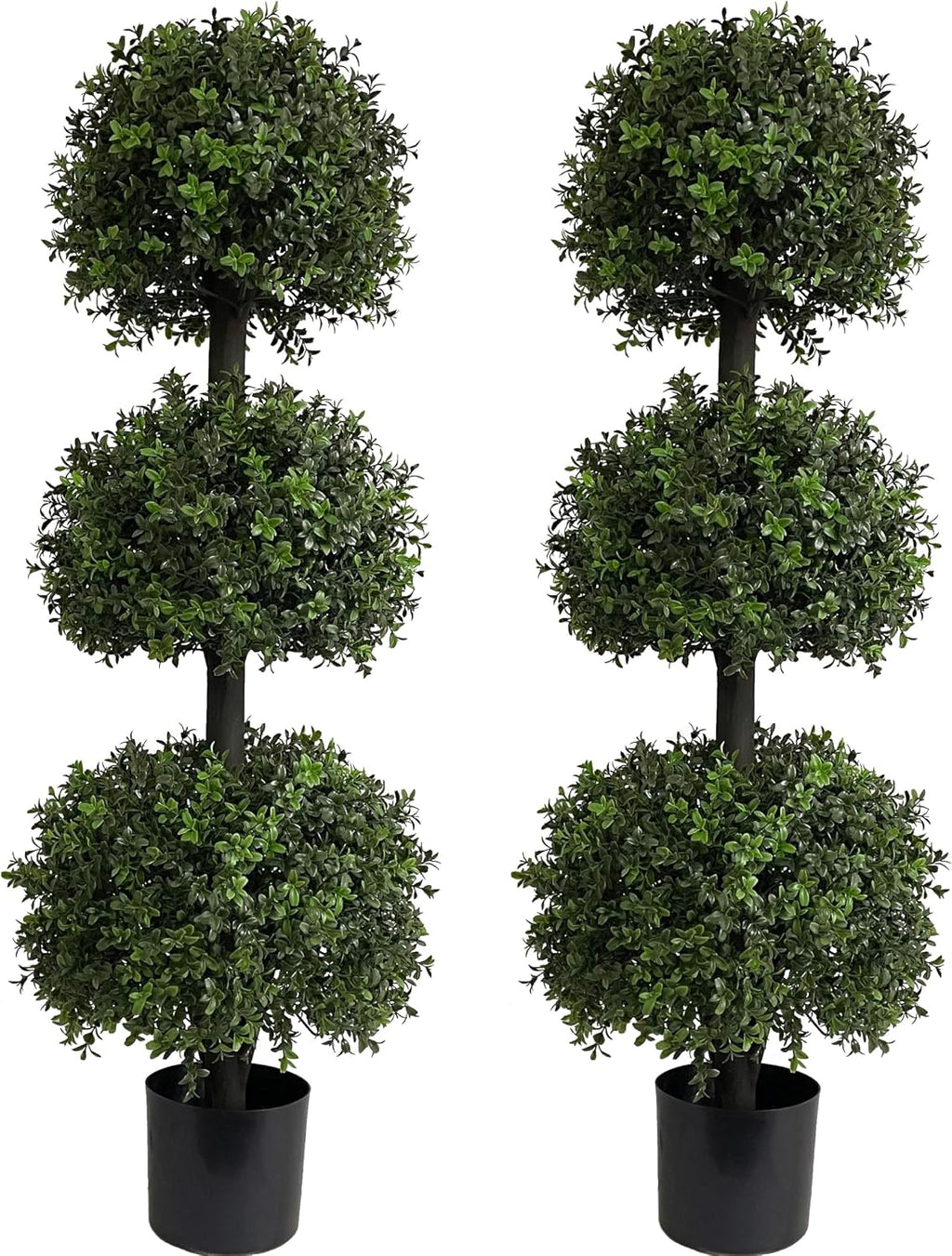 all season green 4ft triple ball boxwood topiariy, main product view