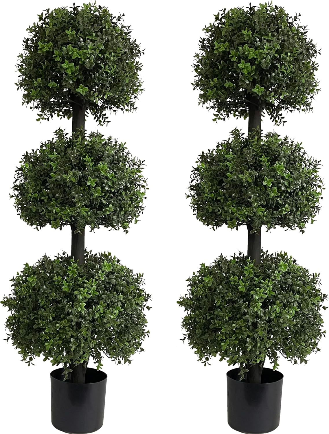 all season green 4ft triple ball boxwood topiariy, main product view