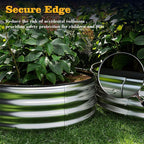 Galvanized Metal Planter Raised Garden Bed Kit for Gardening Outdoor，4x2x1ft Planter Grow Garden Box Raised Flower Bed，Long Vegetable Clearance Herb Raised Garden Beds for Gardening Black