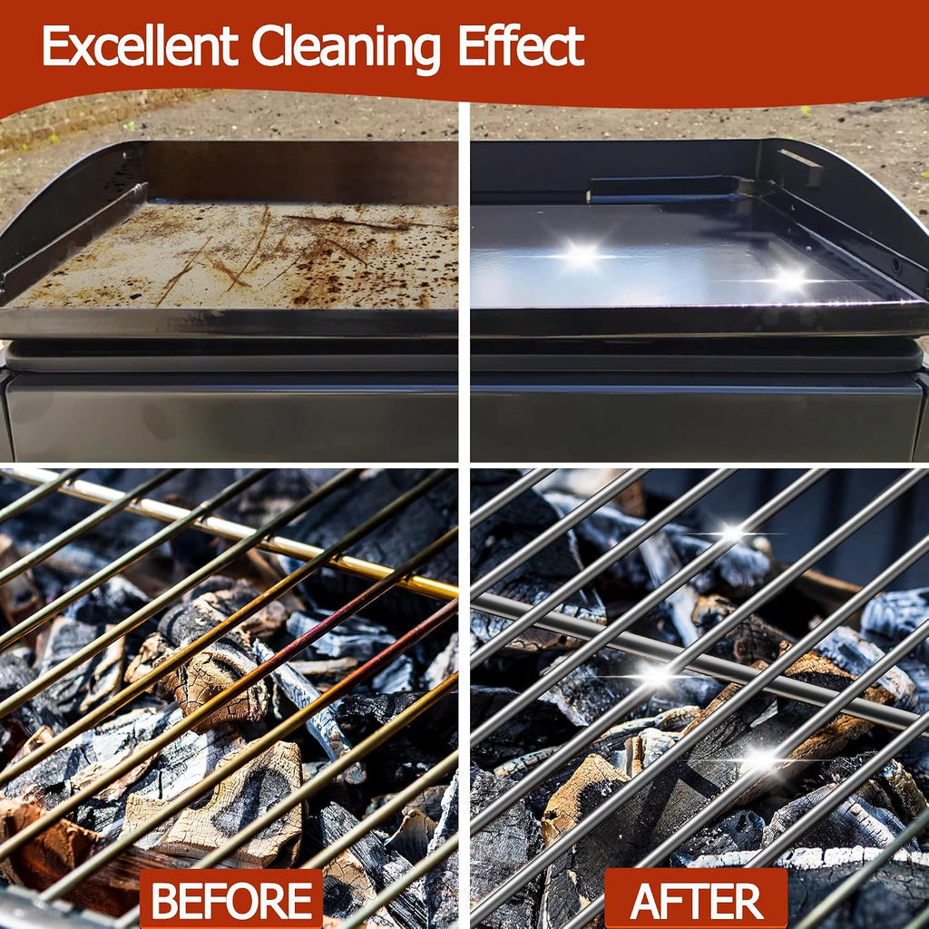 Heavy Duty Griddle Cleaning Brick with Handle | Grill Cleaner for Cleaning Flat top, Pumice Griddle Cleaning Stone Removing Stains for BBQ, Swimming Pool, Sink(5 Pack)