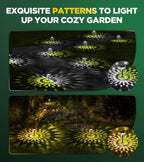 10 Pack Ultra Bright Solar Lights Outdoor Waterproof, from Dusk to Dawn Up to 12H Outdoor Solar Lights, Auto On/Off Solar Powered Garden Pathway Lights, Landscape Lighting Decorative for Yard, Patio