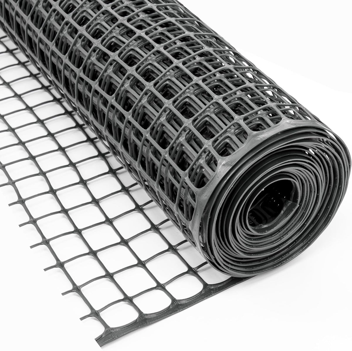 heavy-duty plastic mesh netting, black, 35.4 x 197, main product view
