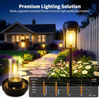 Solar Pathway Lights Outdoor, IP65 Waterproof Solar Powered Garden Lights, Auto On/Off Outdoor Light for Yard Lawn Garden Patio Walkway Driveway Landscape Lighting (10 Pack)