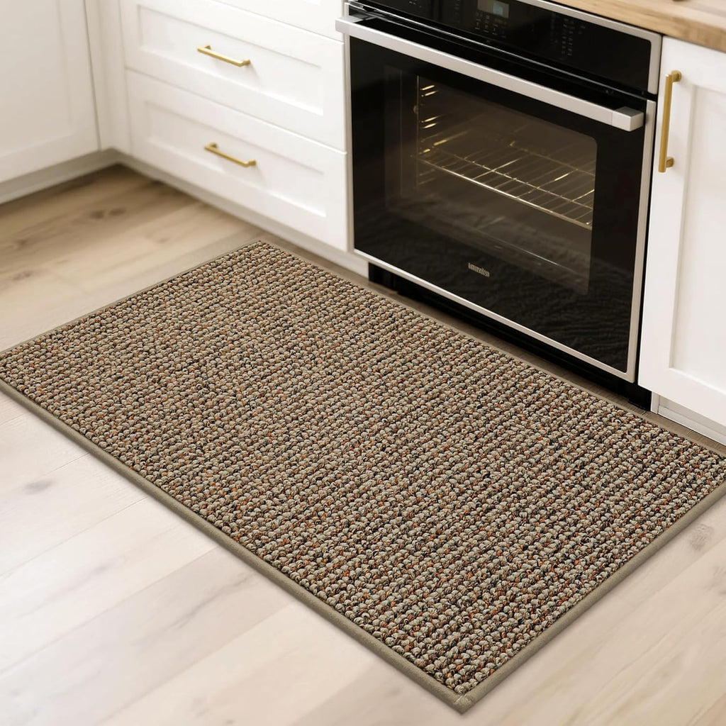 BEQHAUSE 2x3 Entryway Rug Indoor Door Mat Non-Slip Washable, Taupe | Hallway Rugs Absorbent & Stain Resist Hall Carpet Runner Rugs for Entryway, Front Door Floor Mats Laundry Room Rugs for Entry