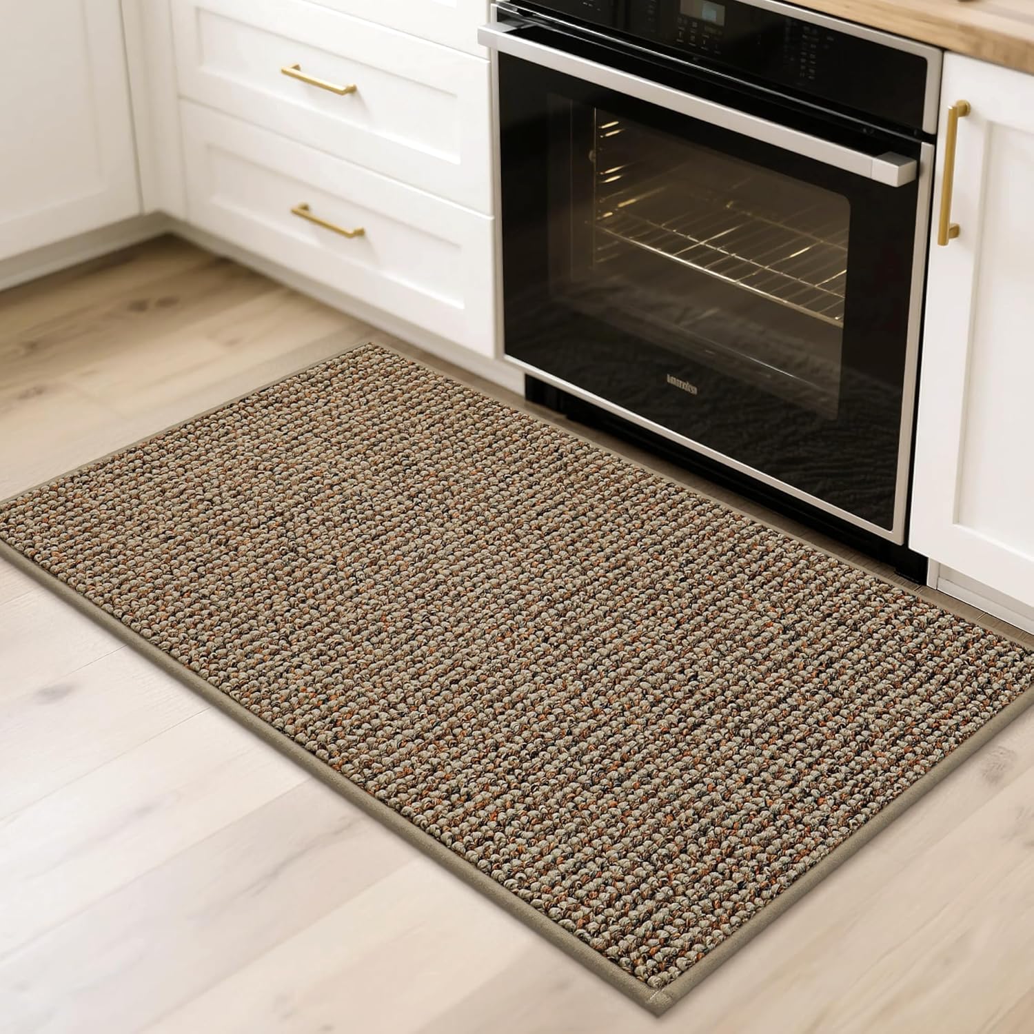 BEQHAUSE 2x3 Entryway Rug Indoor Door Mat Non-Slip Washable, Taupe | Hallway Rugs Absorbent & Stain Resist Hall Carpet Runner Rugs for Entryway, Front Door Floor Mats Laundry Room Rugs for Entry