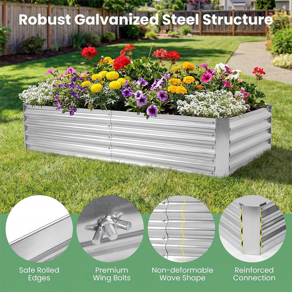 happygrill raised garden bed with cover, 2 large on a desk or shelf