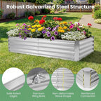 happygrill raised garden bed with cover, 2 large on a desk or shelf