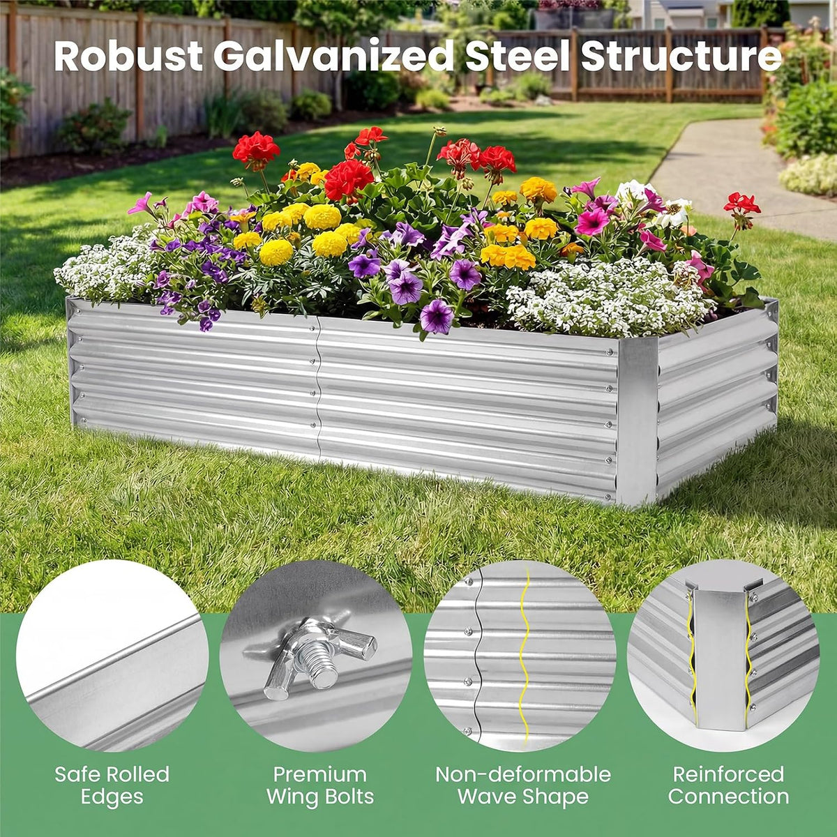 happygrill raised garden bed with cover, 2 large on a desk or shelf