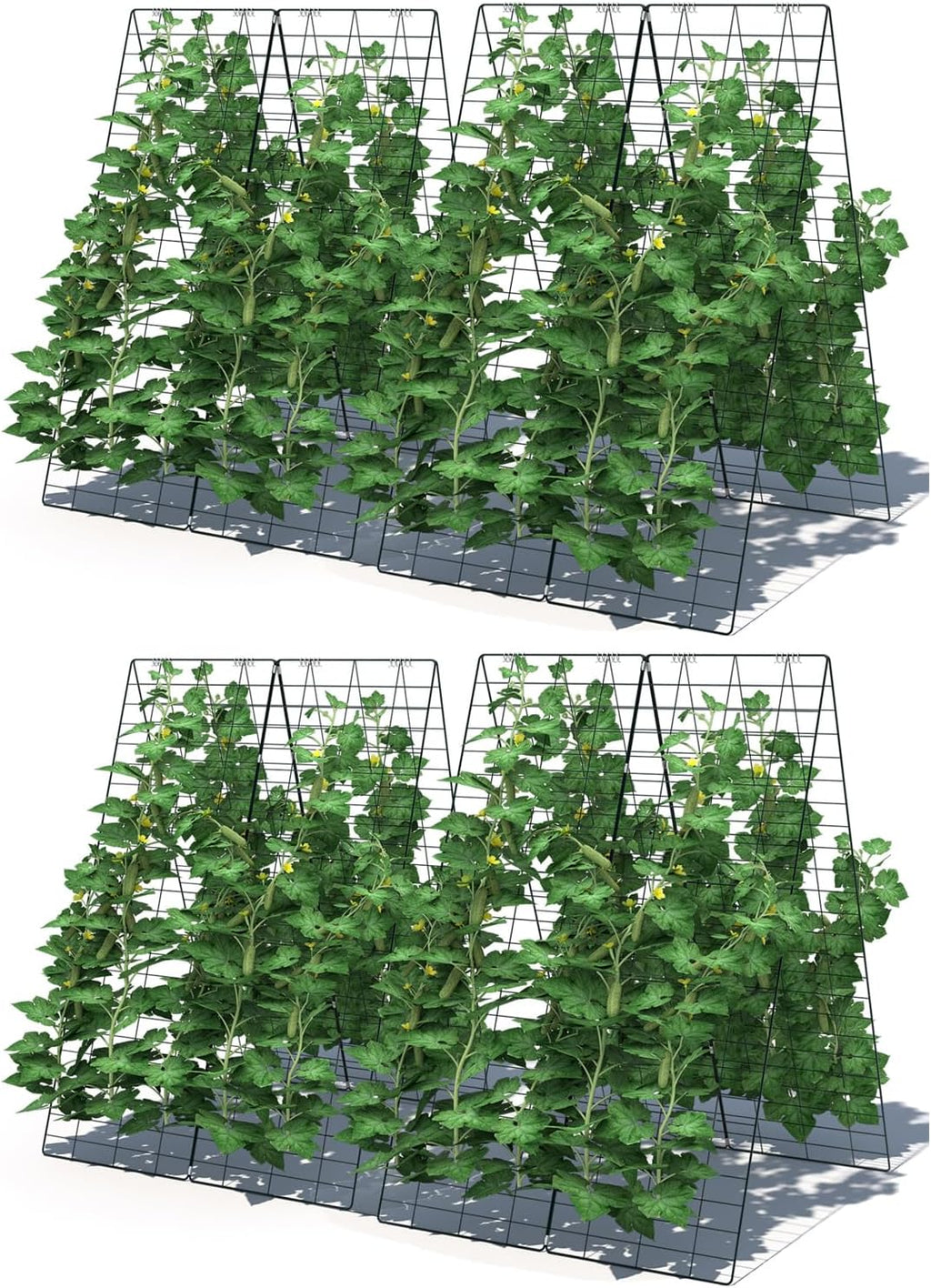 giantex 16 panels cucumber trellis, a-frame garden trellis, main product view