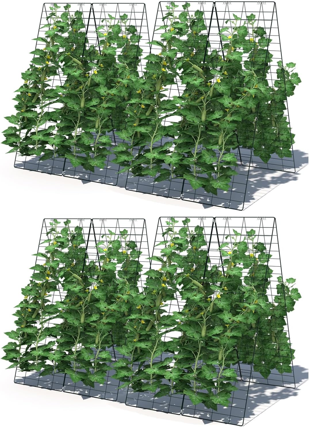 giantex 16 panels cucumber trellis, a-frame garden trellis, main product view