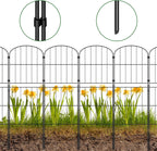 pinpon 10-panel arched garden fence 37.5inh x 10.4ftl, close-up detail