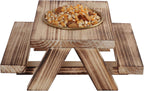 BalterFF Squirrel Feeder for Outside Picnic Table Yard Games Funny Peanuts in Shell for Squirrel Picnic Table House Bench Garden Decor Chipmunk Corn