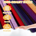 ANYOO Cotton Hammock Portable Camping Hammocks for Hanging Sturdy Garden Comfortable Fabric Hammock with Tree Straps Up to 660lbs with Travel Bag for Camping Outdoor/Indoor Patio Backyard
