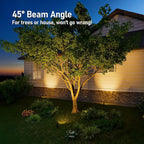 LEONLITE 8-Pack Low Voltage LED Landscape Spotlight, 5W 12V Pathway Lights Outdoor, CRI90, Aluminum Spot Lights for Garden, ETL Listed, IP65 Waterproof, 3000K Warm White, Oil Rubbed Bronze