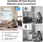 mepty 12000btu mini split ac/heating system, 19 seer2 on a desk or shelf