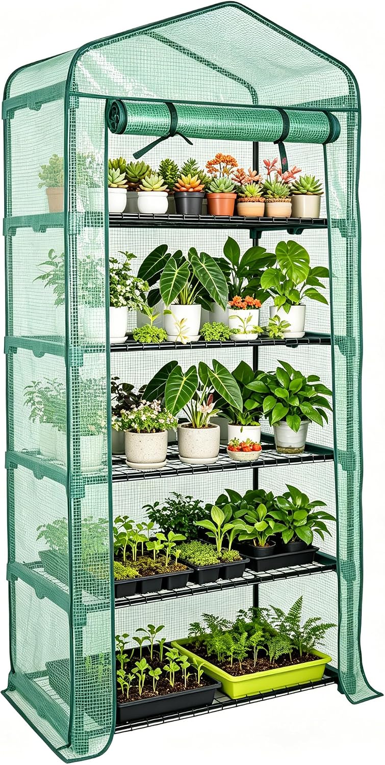 worth garden 5 tier mini sun shade greenhouse, main product view
