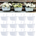 lalagreen outdoor rail planter (11.2 in, 12 pack), main product view