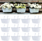 lalagreen outdoor rail planter (11.2 in, 12 pack), main product view