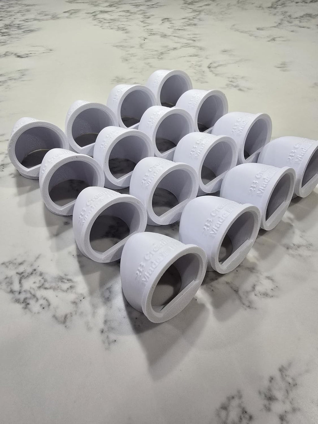The Original Quail Feed Saver Port 1.5inch No Waste DIY Feed Ports for Coturnix Quail 3D Printed Made in USA 16ct White Color