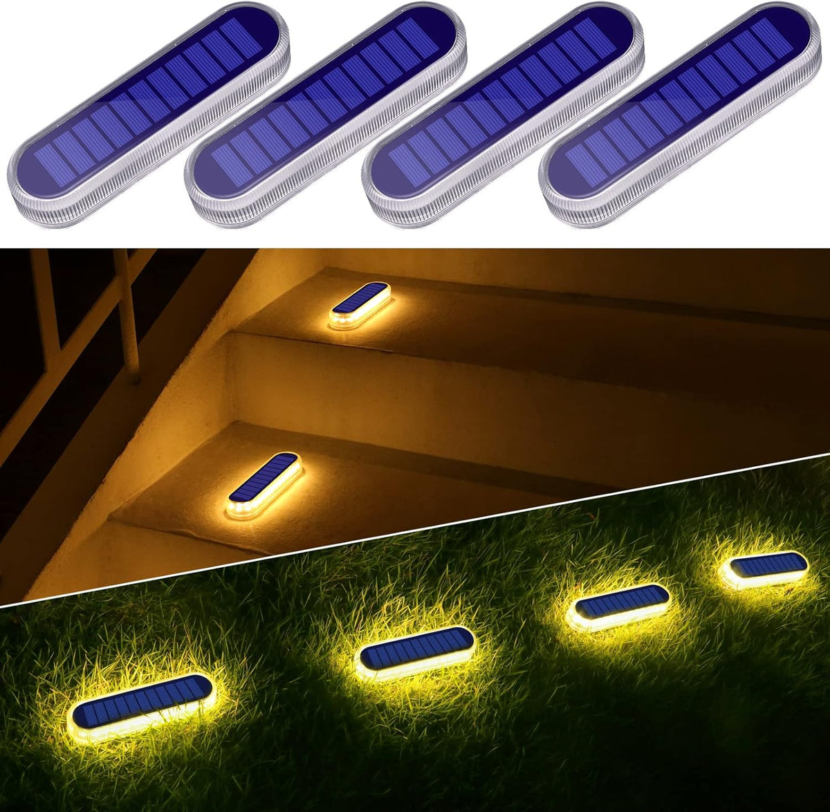 yilaie stick on flat solar step dock deck, main product view