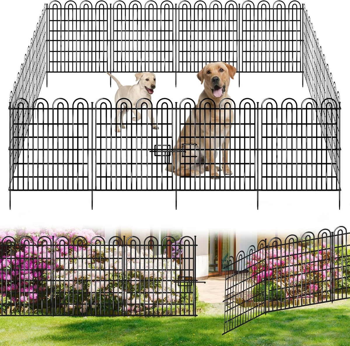 15 panels tall garden animal barrier fence with, main product view