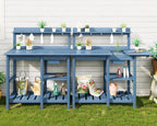 serwall outdoor potting bench set of 2 with, main product view