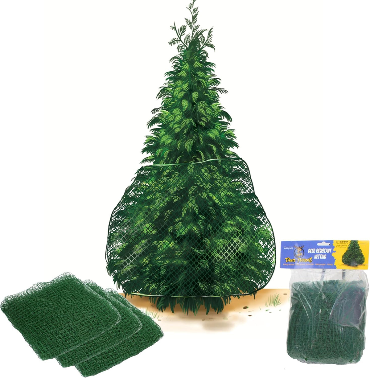 arborvitae netting wrap – deer protection for trees, main product view