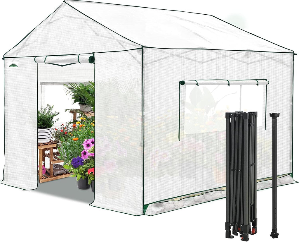 eagle peak 10x10 pop up walk in greenhouse, main product view