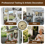 4 inch vintage outdoor thermometer & humidity gauge, package contents