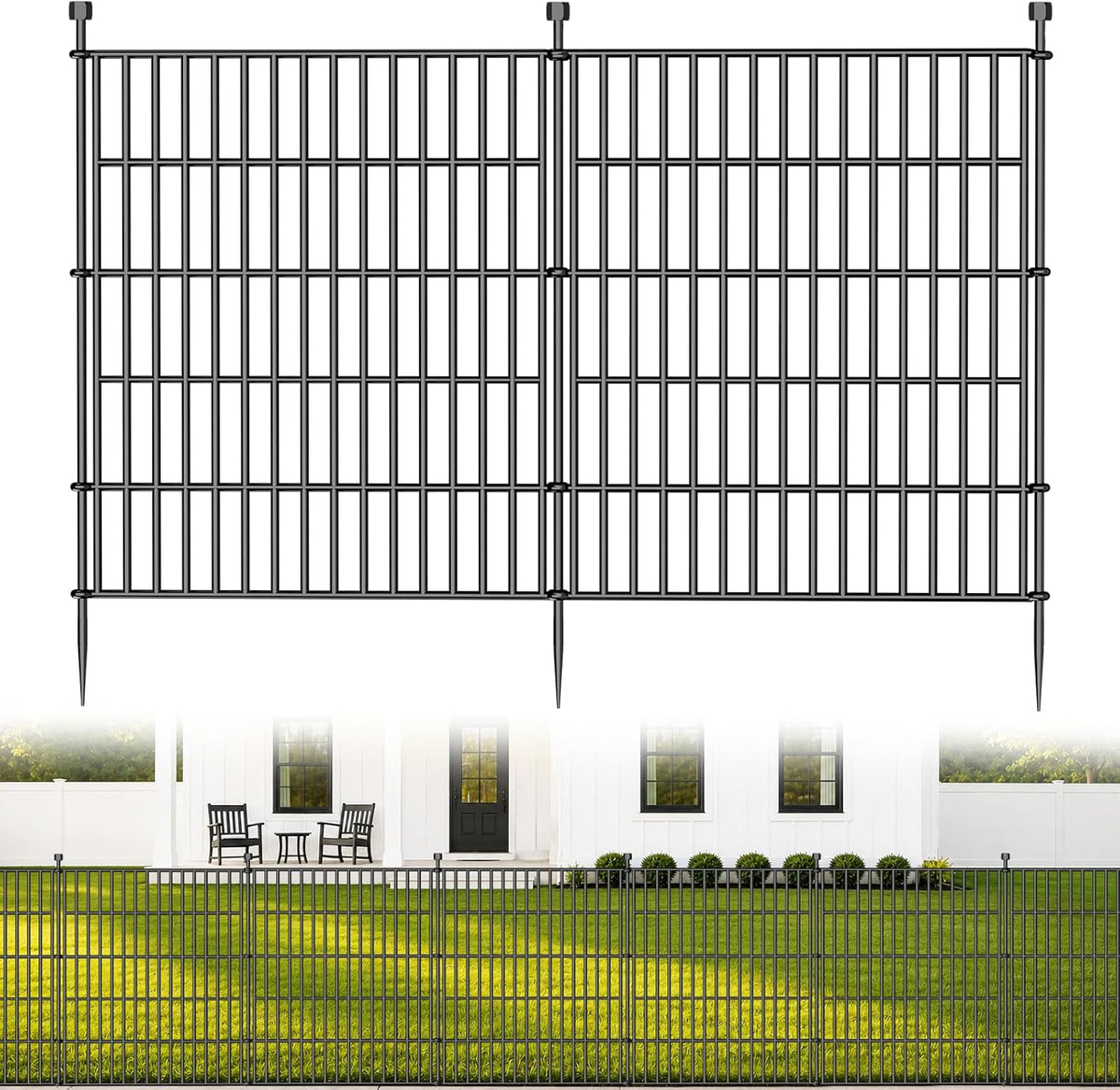 no dig garden fence outdoor for yard, 32in, main product view
