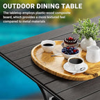 LEVELEVE 5 Piece Outdoor Patio Dining Set with 4 Swivel Dining Chairs & 1 Large Round Dining Table,Bistro Furniture Set for Lawn, Garden, Deck, Backyard and Porch