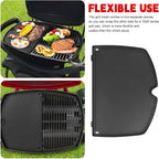 GGC 6559 Cast Iron Griddle for Weber Q2000 Q200 Q220 Q240 Q260 Q2200 Q2400 Series Grills, 15.3" x 10.8" Grill Grates Replacement Parts for Weber Q200 Griddles