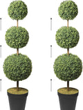 haute decor set of 2 adjustable artificial topiaries, main product view