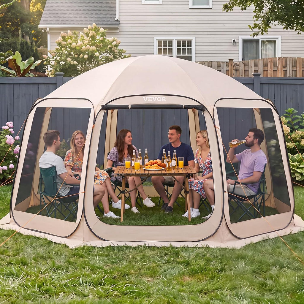 vevor pop up screen house tent, 15 x, view 10