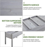 Yaheetech 1pc Raised Garden Bed Outdoor with Legs Horticulture Elevated Wood Planter Boxes w/Stable Rectangle Structure Standing Planter for Vegetables Flowers Herbs Planting,Gray