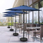 Simple Deluxe 9' Patio Umbrella Outdoor Table Market Yard Umbrella with Push Button Tilt/Crank