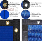 UPGRADE Privacy Screen 6' x 50' Fence Commercial Shade Cover with Brass Grommets Heavy Duty Perfect for Outdoor Back Yard, Blue, Customizable