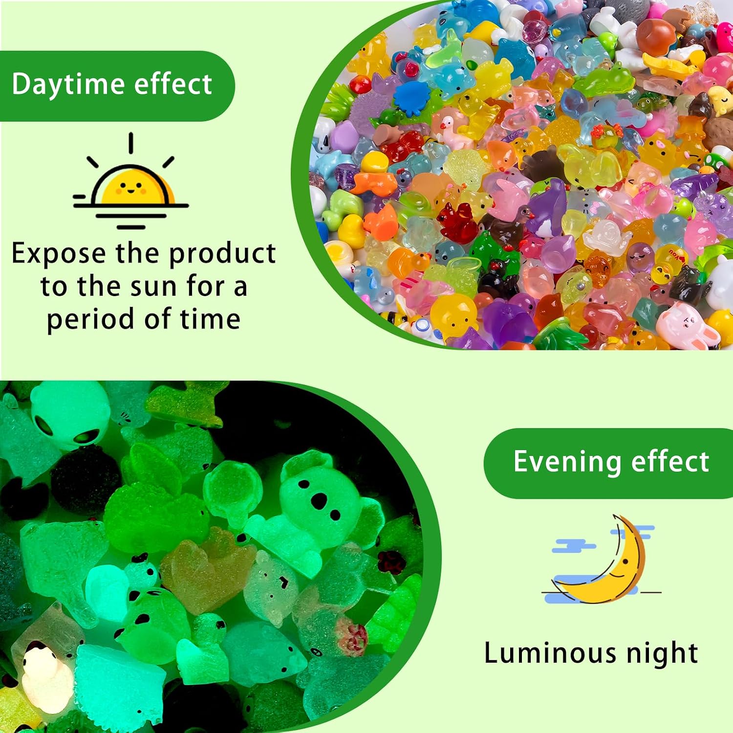 240 Pcs Mini Resin Animals Figurines Bulk,240 Styles Tiny Animals Variety Pack for Fairy Garden Landscape,Hide Crafts Decor