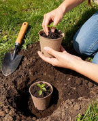homenote Peat Pots, 3.15/4 Inch 60 Pcs Seed Starting Pots with Drainage Holes Round Nursery Plants Pots with Bonus 20 Plant Labels