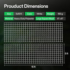 VIVOSUN 5 x 15 ft. Plant Trellis Netting, Heavy-Duty Polyester Grow Net, Garden Trellis Netting with Square Mesh for Climbing Plants, Vegetables, Fruits, and Flowers, 2-Pack