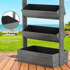 Wooden Vertical Raised Garden Bed, 5 Tier Garden Planters Raised Beds Freestanding Plant Stand Flower Rack Wooden Planter Box for Plants Herbs Flowers Vegetables Outdoor Indoor Gardening